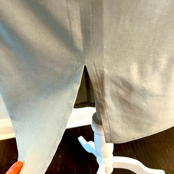 Max Studio High Waisted Pencil Skirt Stretch in Pale Grey Color Size Large - Picture 4 of 9